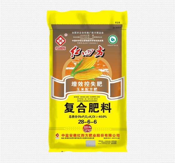 红四方增效控失肥玉米配方肥40%(28-6-6)