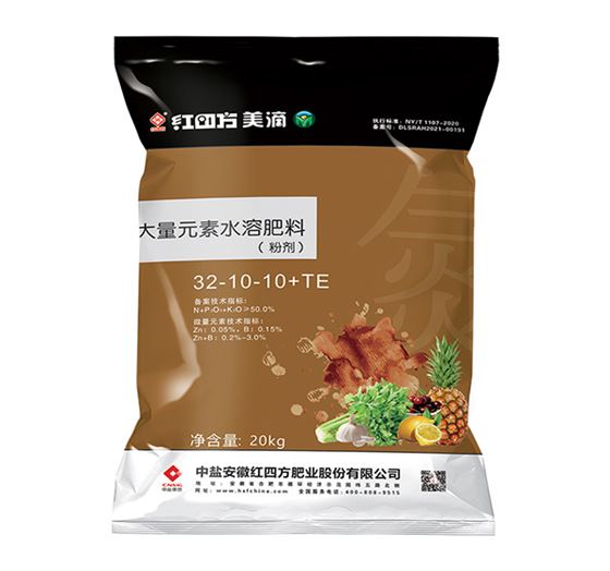 高氮型水溶肥粉剂装32-10-10+TE