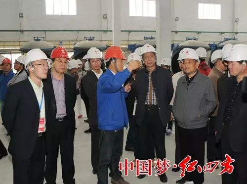 与会代表参观红四方新型建材公司